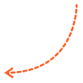 arrow left curve
