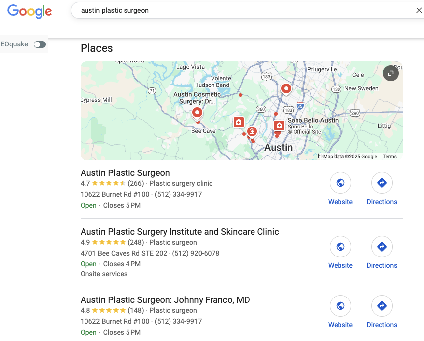 google-business-profile-plastic-surgeons